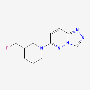 3-(Fluoromethyl)-1-{[1,2,4]triazolo[4,3-b]pyridazin-6-yl}piperidine