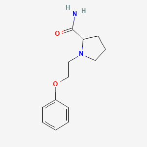 1-(2-Phenoxyethyl)pyrrolidine-2-carboxamide