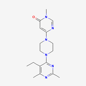 6-[4-(5-Ethyl-2,6-dimethylpyrimidin-4-yl)piperazin-1-yl]-3-methyl-3,4-dihydropyrimidin-4-one