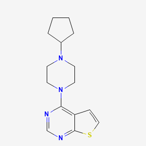 1-Cyclopentyl-4-{thieno[2,3-d]pyrimidin-4-yl}piperazine