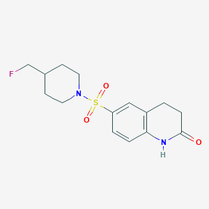 6-{[4-(Fluoromethyl)piperidin-1-yl]sulfonyl}-1,2,3,4-tetrahydroquinolin-2-one