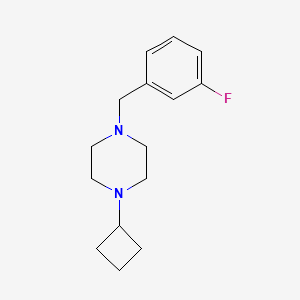 1-Cyclobutyl-4-[(3-fluorophenyl)methyl]piperazine