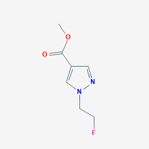 molecular formula C7H9FN2O2 B12233651 methyl 1-(2-fluoroethyl)-1H-pyrazole-4-carboxylate 