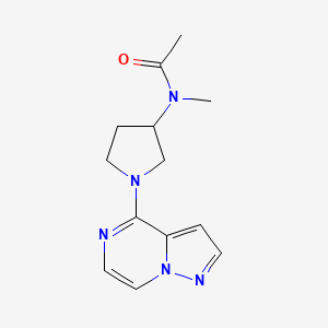 N-methyl-N-(1-{pyrazolo[1,5-a]pyrazin-4-yl}pyrrolidin-3-yl)acetamide