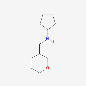 N-[(oxan-3-yl)methyl]cyclopentanamine