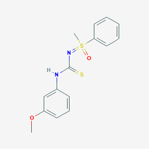 1-(3-Methoxyphenyl)-3-(methyl-oxo-phenyl-$l^{6}-sulfanylidene)thiourea