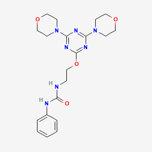 1-[2-[[4,6-Bis(4-morpholinyl)-1,3,5-triazin-2-yl]oxy]ethyl]-3-phenylurea