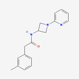 2-(3-methylphenyl)-N-[1-(pyridin-2-yl)azetidin-3-yl]acetamide