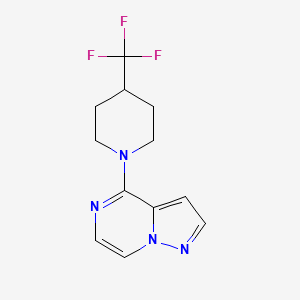 1-{Pyrazolo[1,5-a]pyrazin-4-yl}-4-(trifluoromethyl)piperidine