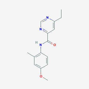 6-ethyl-N-(4-methoxy-2-methylphenyl)pyrimidine-4-carboxamide