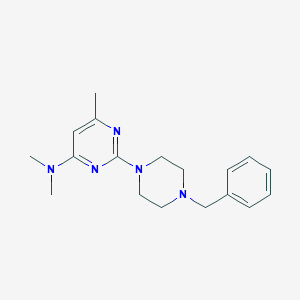 2-(4-benzylpiperazin-1-yl)-N,N,6-trimethylpyrimidin-4-amine