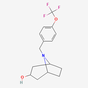 8-{[4-(Trifluoromethoxy)phenyl]methyl}-8-azabicyclo[3.2.1]octan-3-ol