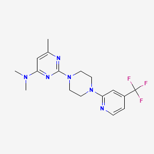 N,N,6-trimethyl-2-{4-[4-(trifluoromethyl)pyridin-2-yl]piperazin-1-yl}pyrimidin-4-amine