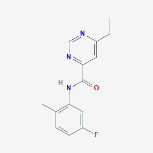 6-ethyl-N-(5-fluoro-2-methylphenyl)pyrimidine-4-carboxamide