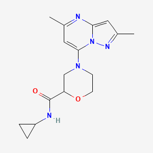 N-cyclopropyl-4-{2,5-dimethylpyrazolo[1,5-a]pyrimidin-7-yl}morpholine-2-carboxamide