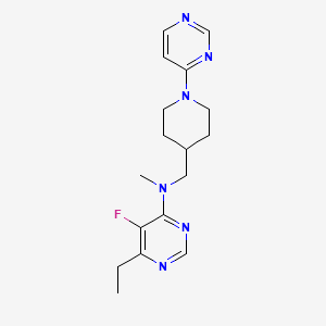 6-ethyl-5-fluoro-N-methyl-N-{[1-(pyrimidin-4-yl)piperidin-4-yl]methyl}pyrimidin-4-amine