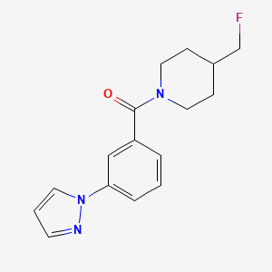 4-(fluoromethyl)-1-[3-(1H-pyrazol-1-yl)benzoyl]piperidine