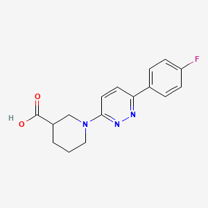 1-[6-(4-Fluorophenyl)pyridazin-3-yl]piperidine-3-carboxylic acid