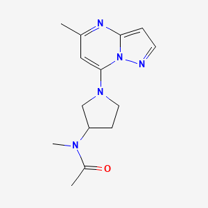 N-methyl-N-(1-{5-methylpyrazolo[1,5-a]pyrimidin-7-yl}pyrrolidin-3-yl)acetamide