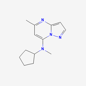 N-cyclopentyl-N,5-dimethylpyrazolo[1,5-a]pyrimidin-7-amine