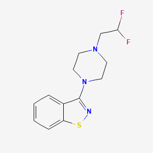 3-[4-(2,2-Difluoroethyl)piperazin-1-yl]-1,2-benzothiazole