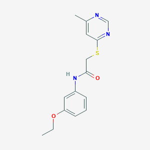 N-(3-Ethoxyphenyl)-2-[(6-methylpyrimidin-4-YL)sulfanyl]acetamide