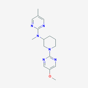 N-[1-(5-methoxypyrimidin-2-yl)piperidin-3-yl]-N,5-dimethylpyrimidin-2-amine