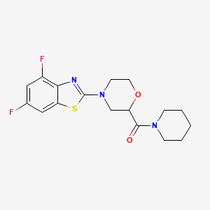 4,6-Difluoro-2-[2-(piperidine-1-carbonyl)morpholin-4-yl]-1,3-benzothiazole