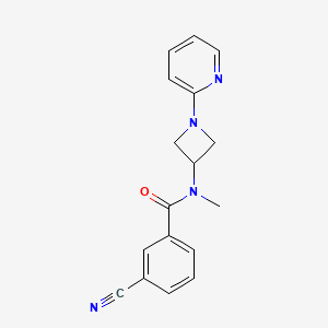 3-cyano-N-methyl-N-[1-(pyridin-2-yl)azetidin-3-yl]benzamide