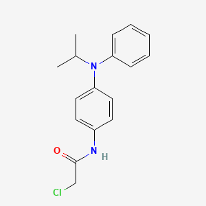 molecular formula C17H19ClN2O B1223393 2-chloro-N-[4-(N-propan-2-ylanilino)phenyl]acetamide 