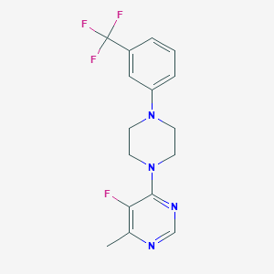 5-Fluoro-4-methyl-6-{4-[3-(trifluoromethyl)phenyl]piperazin-1-yl}pyrimidine