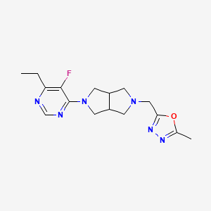 4-Ethyl-5-fluoro-6-{5-[(5-methyl-1,3,4-oxadiazol-2-yl)methyl]-octahydropyrrolo[3,4-c]pyrrol-2-yl}pyrimidine