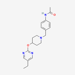 molecular formula C20H26N4O2 B12233970 N-[4-({4-[(5-ethylpyrimidin-2-yl)oxy]piperidin-1-yl}methyl)phenyl]acetamide 