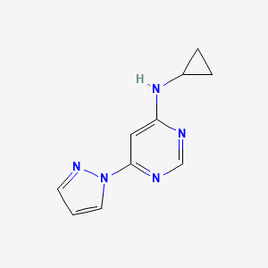 N-cyclopropyl-6-(1H-pyrazol-1-yl)pyrimidin-4-amine