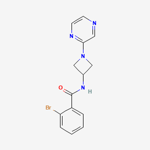 2-bromo-N-[1-(pyrazin-2-yl)azetidin-3-yl]benzamide