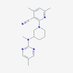 4,6-Dimethyl-2-{3-[methyl(5-methylpyrimidin-2-yl)amino]piperidin-1-yl}pyridine-3-carbonitrile