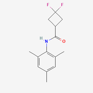 3,3-difluoro-N-(2,4,6-trimethylphenyl)cyclobutane-1-carboxamide