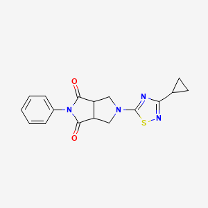 5-(3-Cyclopropyl-1,2,4-thiadiazol-5-yl)-2-phenyl-octahydropyrrolo[3,4-c]pyrrole-1,3-dione