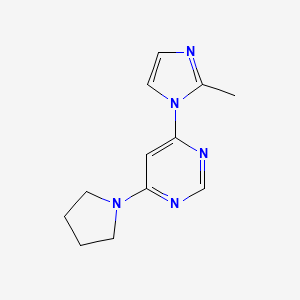 4-(2-methyl-1H-imidazol-1-yl)-6-(pyrrolidin-1-yl)pyrimidine