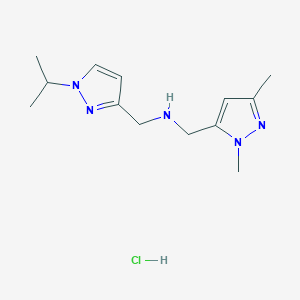 1-(1,3-dimethyl-1H-pyrazol-5-yl)-N-[(1-isopropyl-1H-pyrazol-3-yl)methyl]methanamine