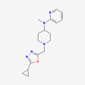 N-{1-[(5-cyclopropyl-1,3,4-oxadiazol-2-yl)methyl]piperidin-4-yl}-N-methylpyridin-2-amine