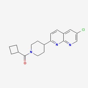 6-Chloro-2-(1-cyclobutanecarbonylpiperidin-4-yl)-1,8-naphthyridine