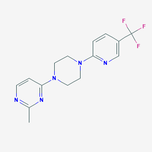 2-Methyl-4-{4-[5-(trifluoromethyl)pyridin-2-yl]piperazin-1-yl}pyrimidine