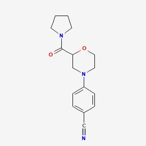 4-[2-(Pyrrolidine-1-carbonyl)morpholin-4-yl]benzonitrile