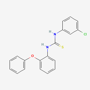 molecular formula C19H15ClN2OS B1223412 1-(3-Chlorophenyl)-3-(2-phenoxyphenyl)thiourea 