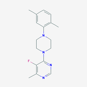 4-[4-(2,5-Dimethylphenyl)piperazin-1-yl]-5-fluoro-6-methylpyrimidine