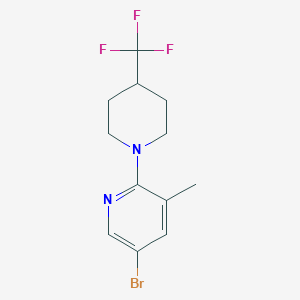 5-Bromo-3-methyl-2-[4-(trifluoromethyl)piperidin-1-yl]pyridine