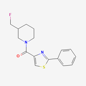 3-(Fluoromethyl)-1-(2-phenyl-1,3-thiazole-4-carbonyl)piperidine