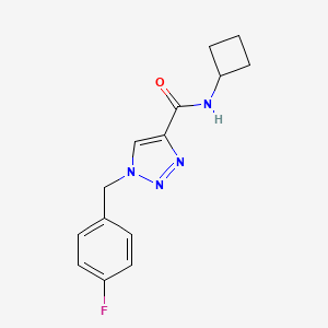 N-cyclobutyl-1-[(4-fluorophenyl)methyl]-1H-1,2,3-triazole-4-carboxamide