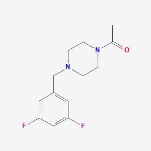 1-{4-[(3,5-Difluorophenyl)methyl]piperazin-1-yl}ethan-1-one